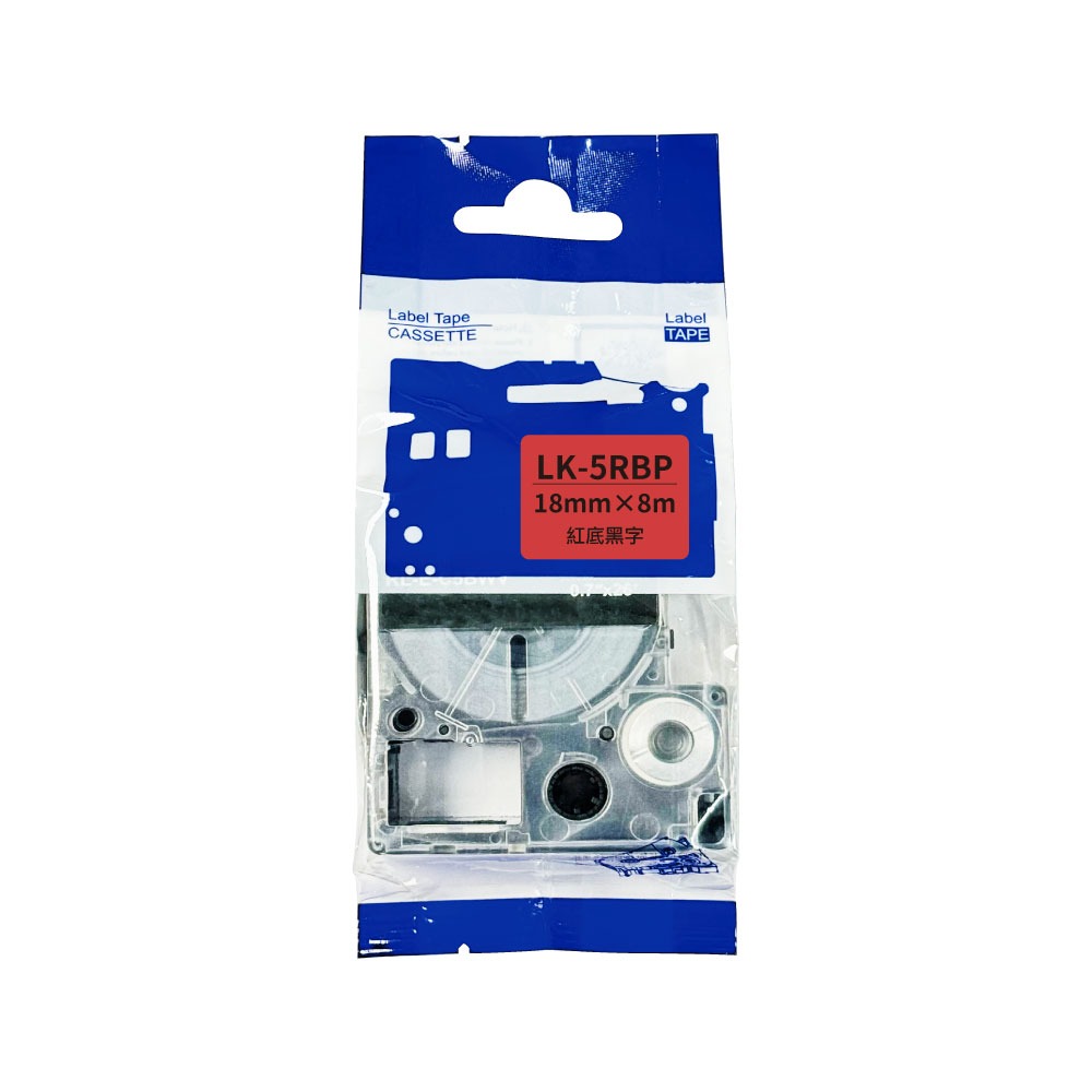 EPSON LK-5RBP 紅底黑字 高品質副廠標籤帶 18mm-細節圖2