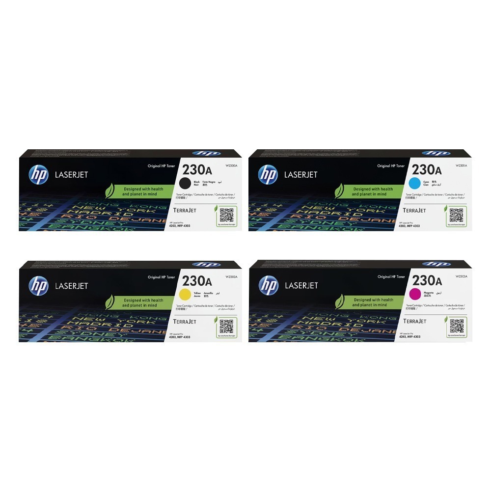 230A四色原廠盒裝碳粉匣1組