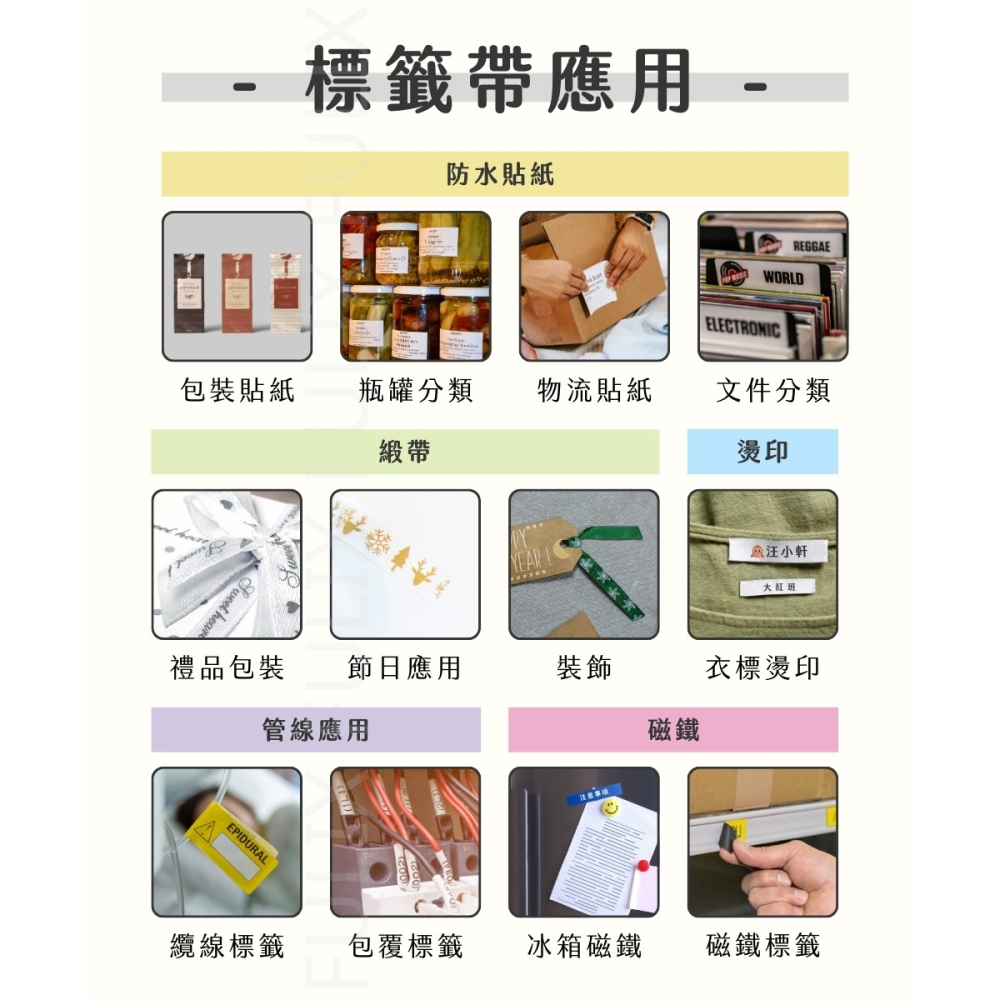 EPSON LK-5PBP 粉底黑字 高品質副廠標籤帶 18mm-細節圖6