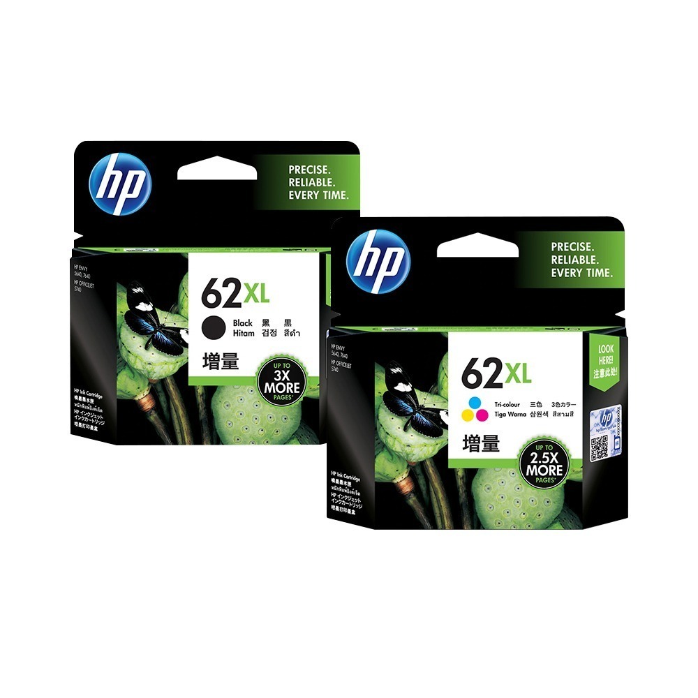 HP 62XL 原廠墨水匣 黑色+彩色《適 5540 5640 5642 7640 250 5740》-規格圖2