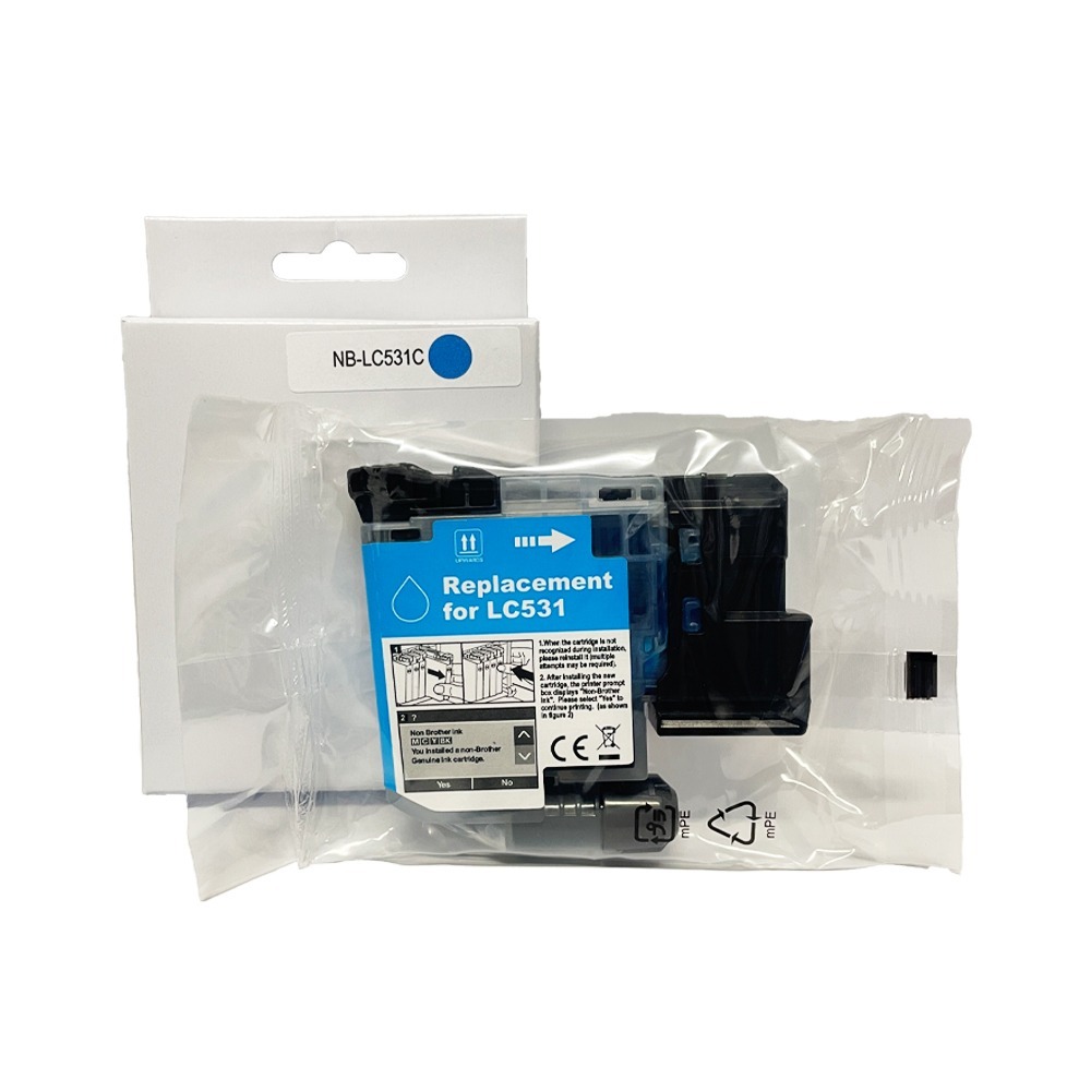 Brother LC-531 藍色 副廠墨水匣 LC531《適用 J1360DW J1310DW》-細節圖2
