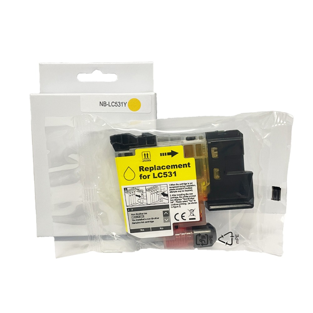 Brother LC-531 黃色 副廠墨水匣 LC531《適用 J1360DW J1310DW》-細節圖2