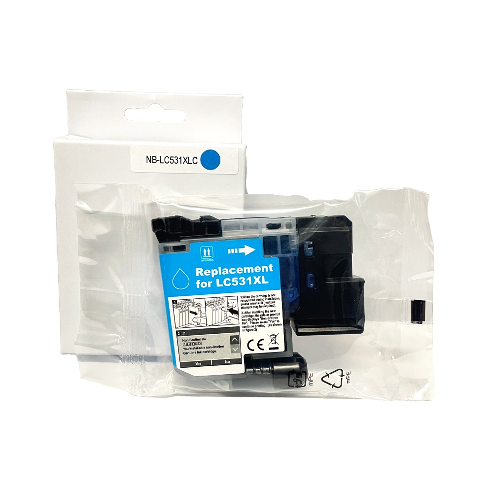 Brother LC-531XL 藍色 高印量副廠墨水匣 LC531XL《適用 J1360DW J1310DW》-細節圖2