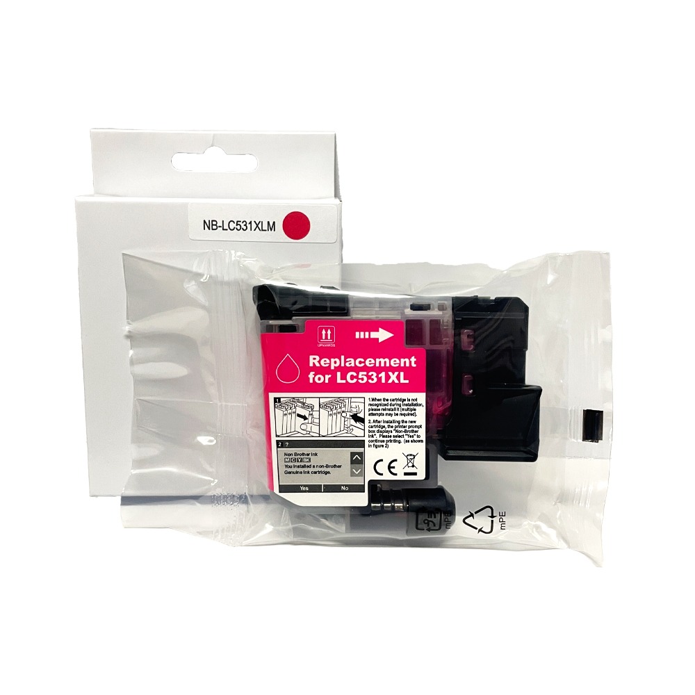 Brother LC-531XL 紅色 高印量副廠墨水匣 LC531XL《適用 J1360DW J1310DW》-細節圖2