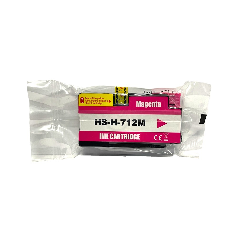 HP 712 紅色 高印量副廠墨水匣《適用 T230 T250 T630 T650》-細節圖2