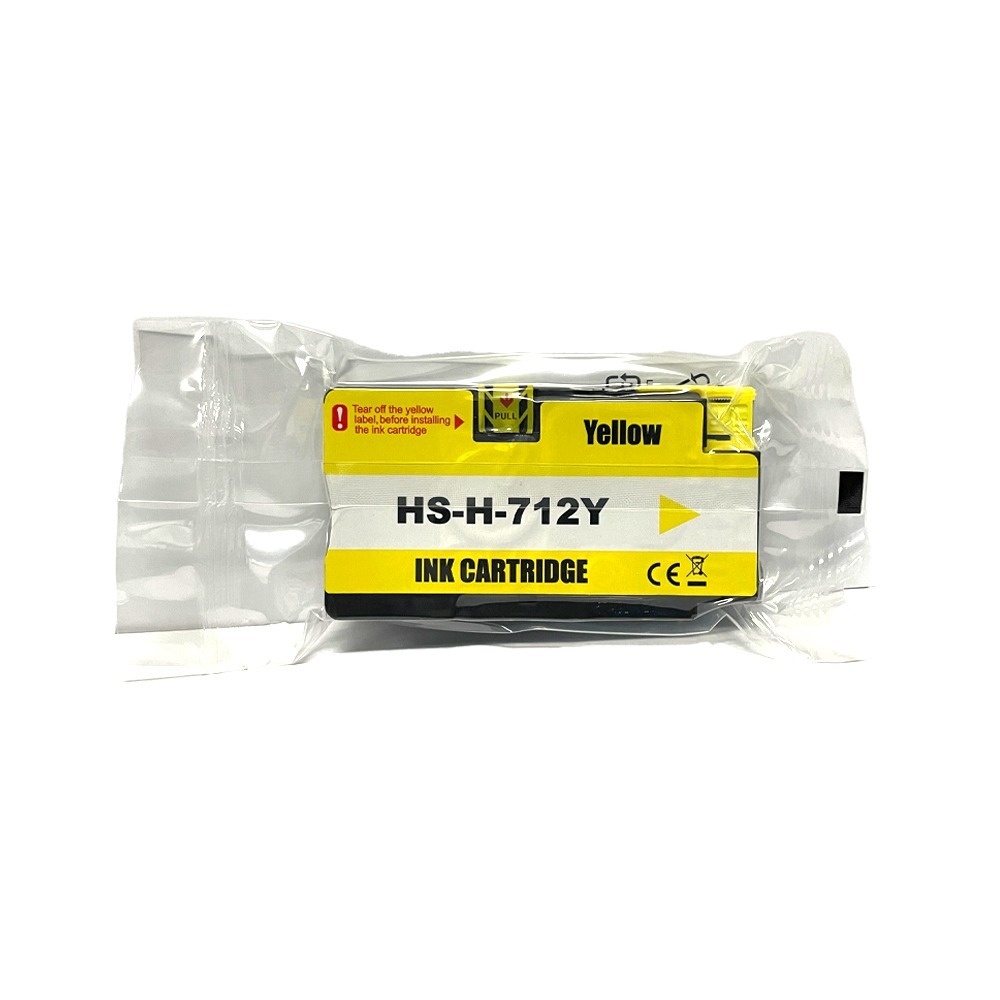 HP 712 黃色 高印量副廠墨水匣《適用 T230 T250 T630 T650》-細節圖2