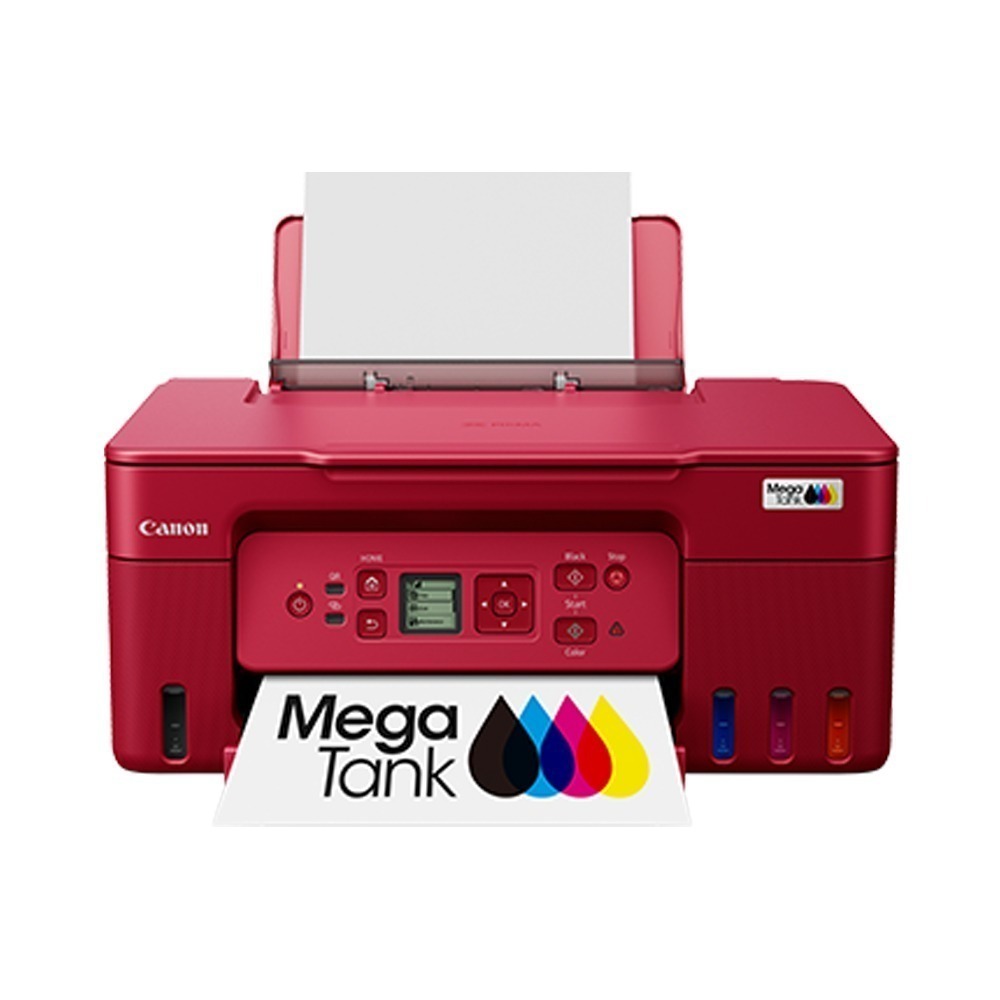 Canon PIXMA G3770 紅色 【含高印量副廠墨水+送折疊手機架】多功能印表機 原廠連續供墨-細節圖3