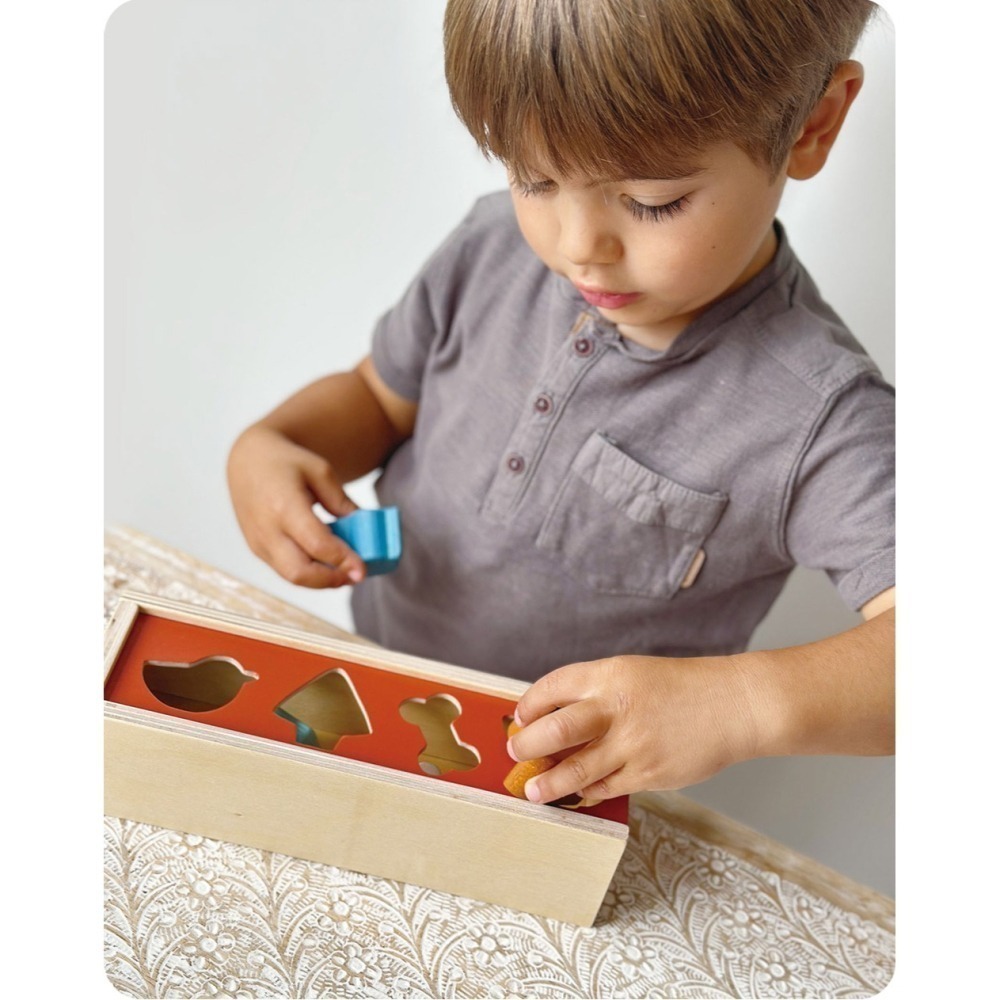 美國 Mentari-可愛動物配對盒(木製玩具/認知發展)-細節圖4