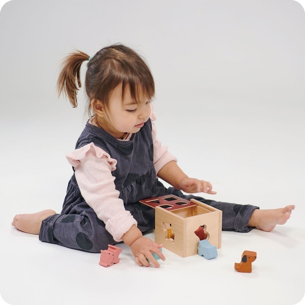 美國 Mentari-形狀配對小寶盒(木製玩具/認知發展)-細節圖4
