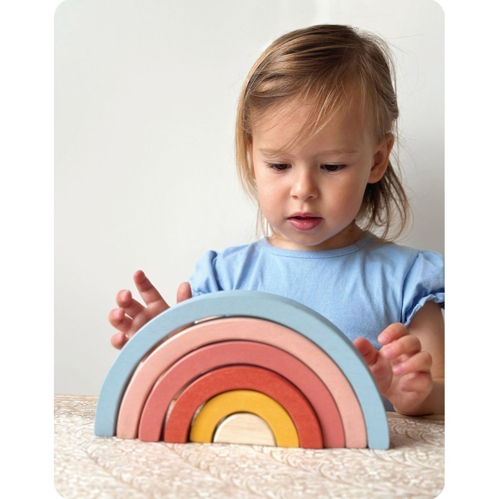 美國 Mentari-繽紛建構積木組(木製玩具/手眼協調)-細節圖4