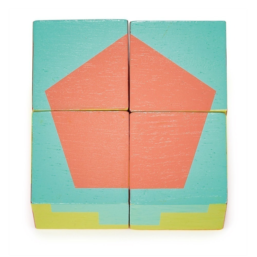 美國 Mentari-彩色方塊益智拼圖(木製玩具/認知發展)-細節圖6