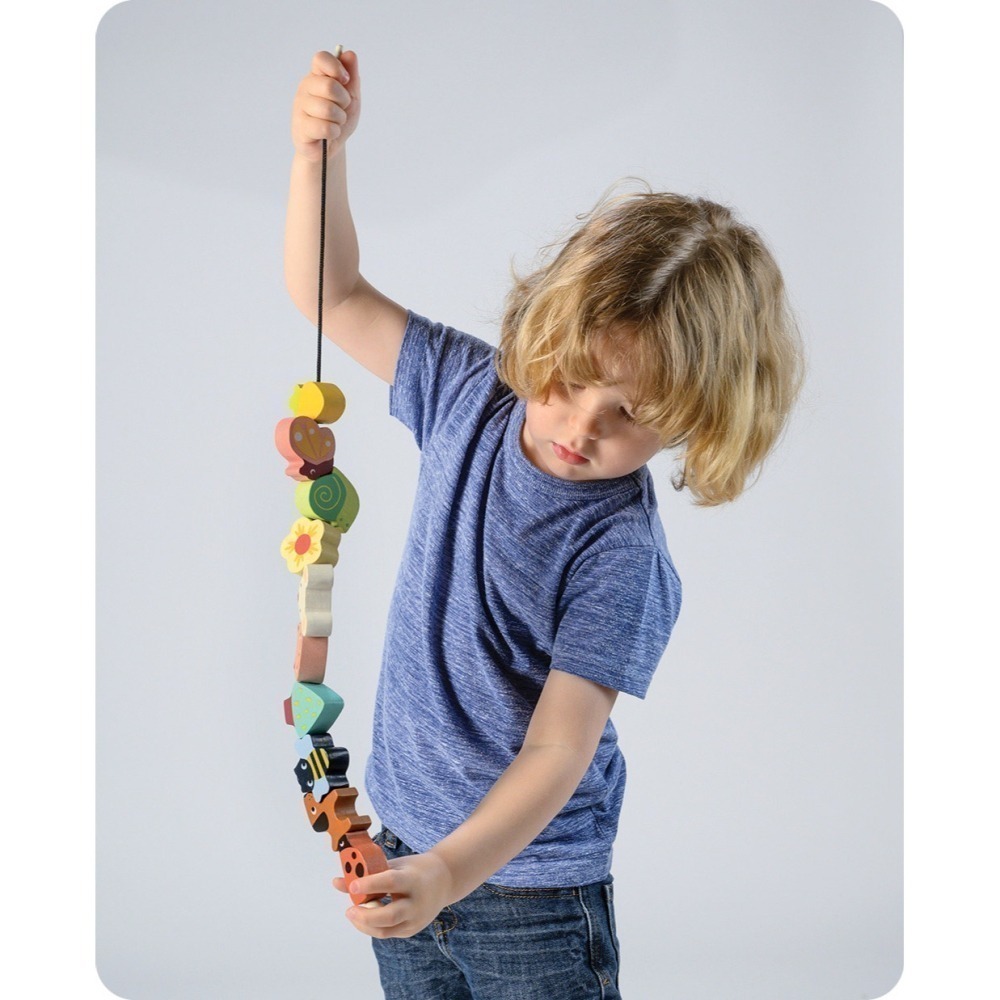 美國 Mentari-花園生態串串樂(木製玩具/手眼協調)-細節圖3