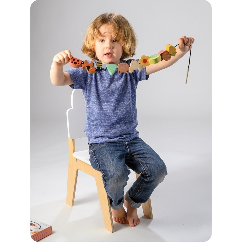 美國 Mentari-花園生態串串樂(木製玩具/手眼協調)-細節圖4