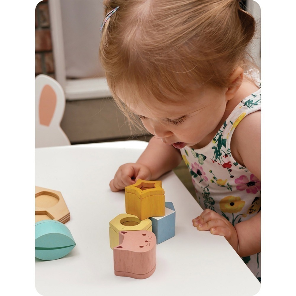 美國 Mentari-感統益智積木(木製玩具/認知發展/拼圖)-細節圖6