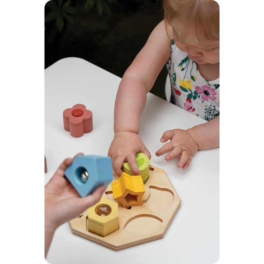 美國 Mentari-感統益智積木(木製玩具/認知發展/拼圖)-細節圖7