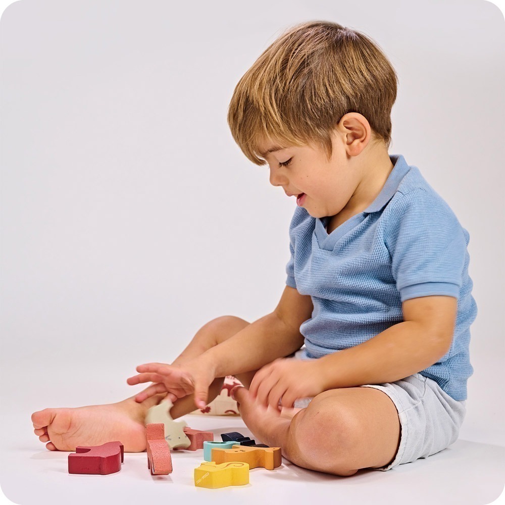 美國 Mentari-森林家族疊疊樂(木製玩具/手眼協調)-細節圖7