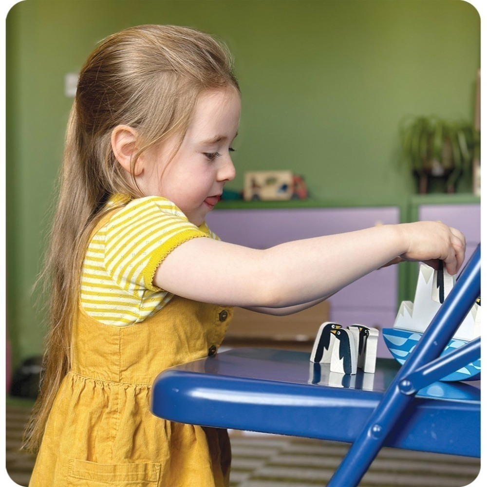 美國 Mentari-南極企鵝平衡組(木製玩具/手眼協調)-細節圖5