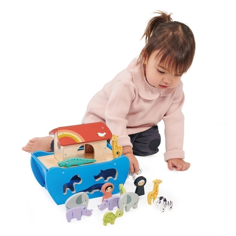 美國 Mentari-諾亞方舟啟航記(木製玩具/認知發展)-細節圖5