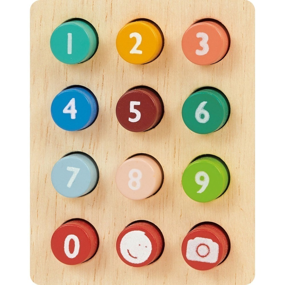 美國 Mentari-數字認知手機(木製玩具/角色扮演)-細節圖5