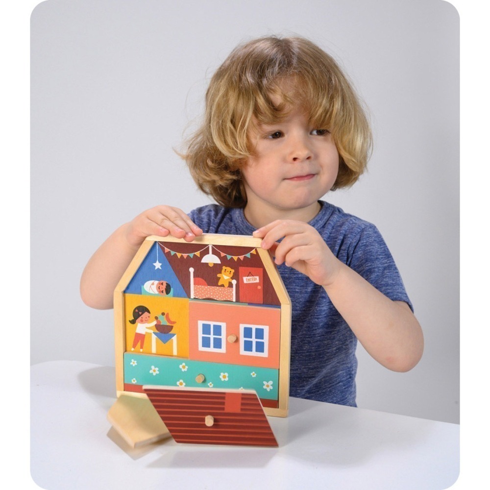 美國 Mentari-家庭認知組(木製教具/認知發展/拼圖)-細節圖4