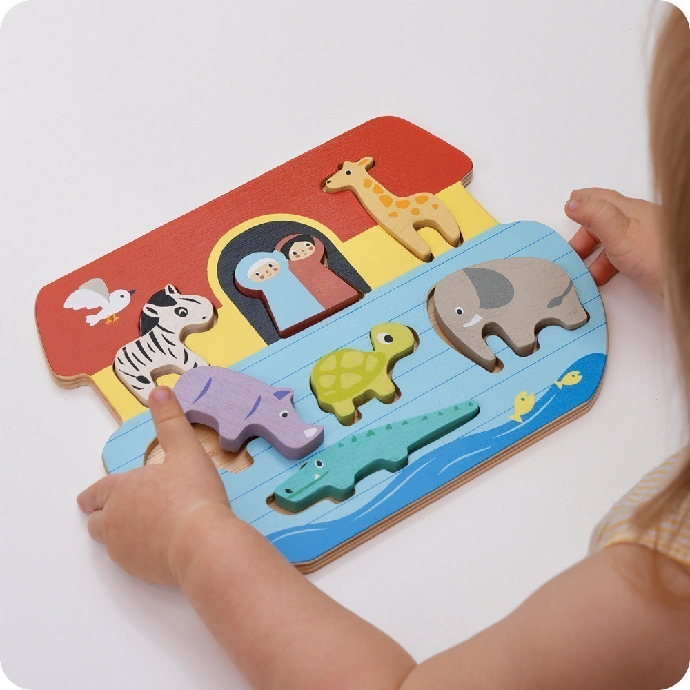 美國 Mentari-諾亞方舟益智組(木製教具/認知發展/拼圖)-細節圖3