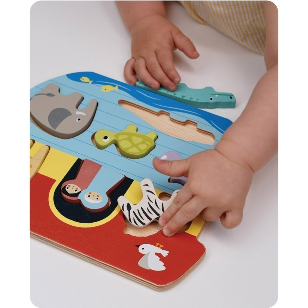 美國 Mentari-諾亞方舟益智組(木製教具/認知發展/拼圖)-細節圖4