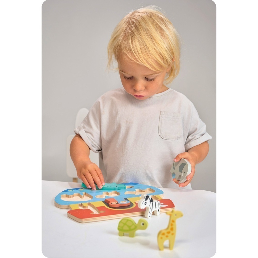 美國 Mentari-諾亞方舟益智組(木製教具/認知發展/拼圖)-細節圖7