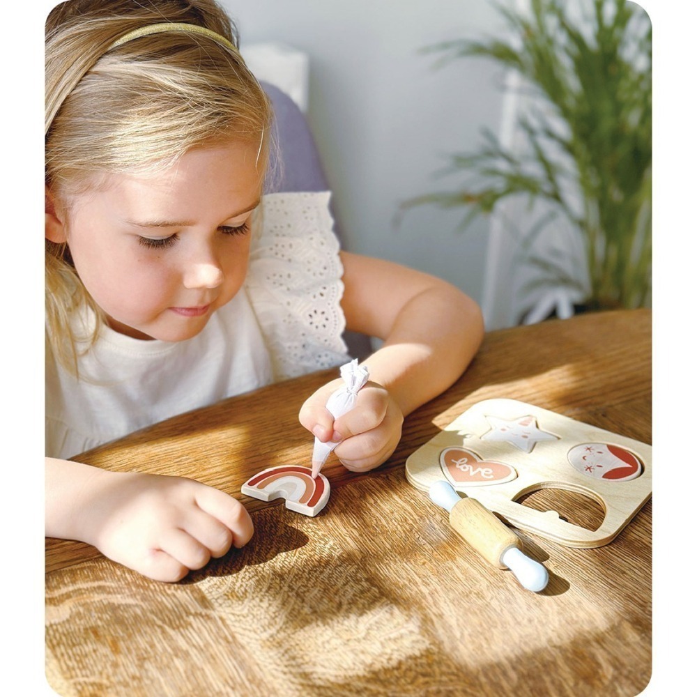 美國 Mentari-糖霜餅乾組(木製玩具/角色扮演)-細節圖3