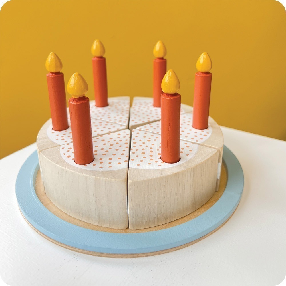 美國 Mentari-派對蛋糕切切樂(木製玩具/角色扮演)-細節圖4