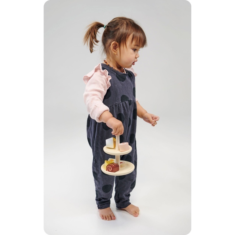 美國 Mentari-甜心蛋糕午茶組(木製玩具/角色扮演)-細節圖2