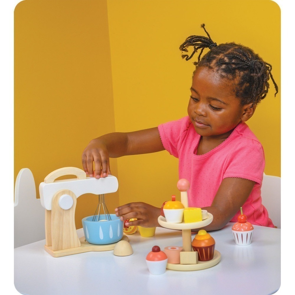 美國 Mentari-甜心蛋糕午茶組(木製玩具/角色扮演)-細節圖4