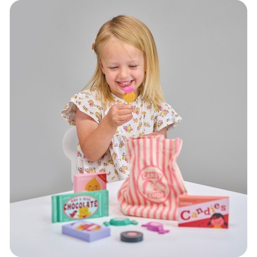 美國 Mentari-繽紛糖果袋(木製玩具/角色扮演)-細節圖3