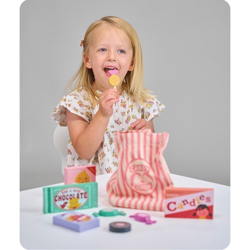 美國 Mentari-繽紛糖果袋(木製玩具/角色扮演)-細節圖4