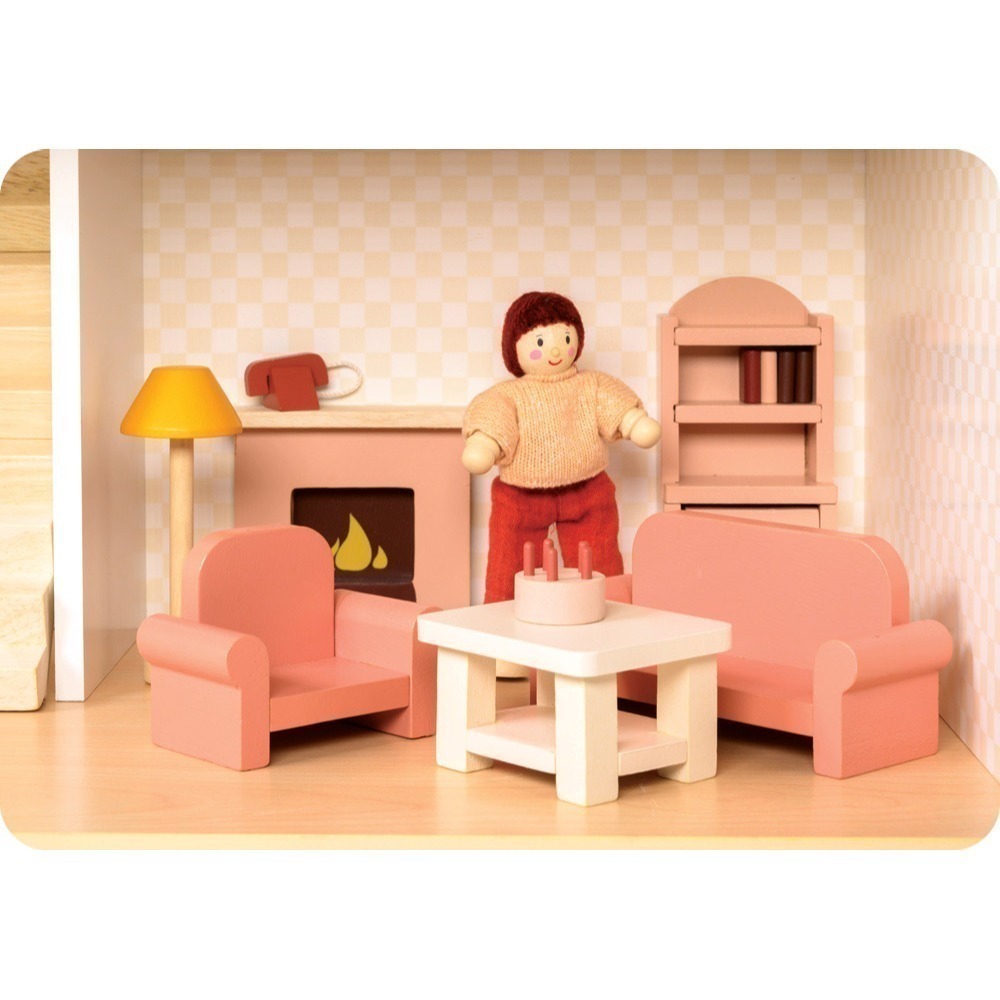 美國 Mentari-歐式壁爐家具組(木製玩具/角色扮演)-細節圖3