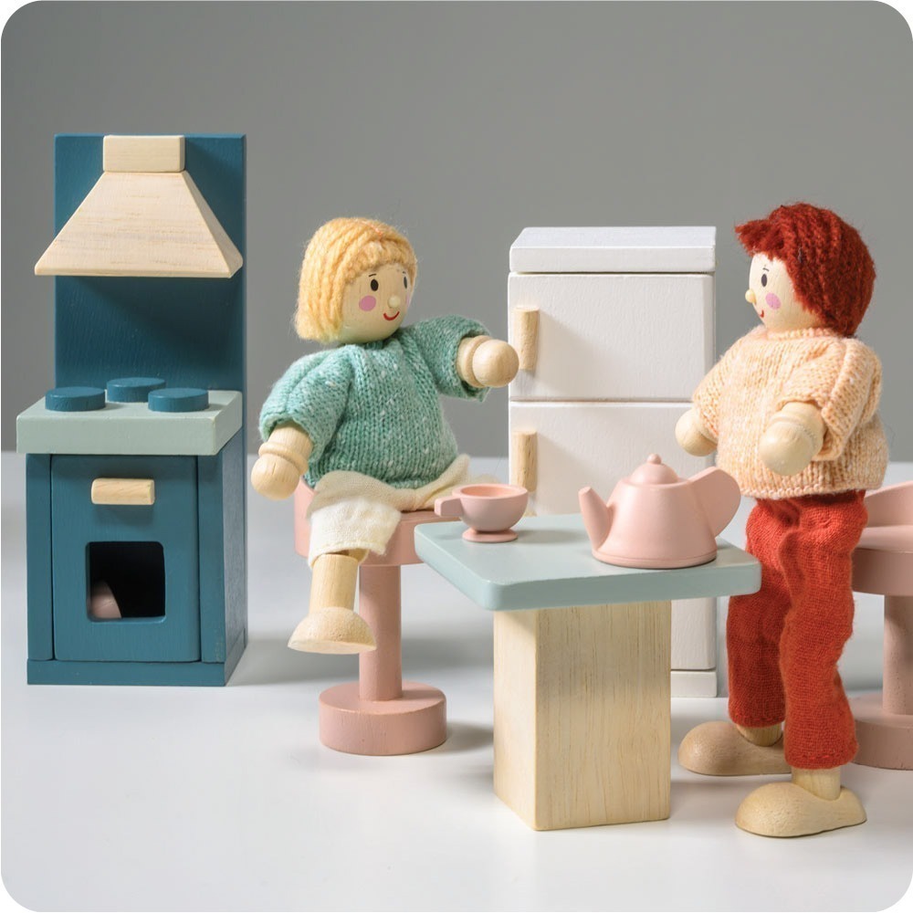 美國 Mentari-歐式典雅廚房(木製玩具/角色扮演)-細節圖4