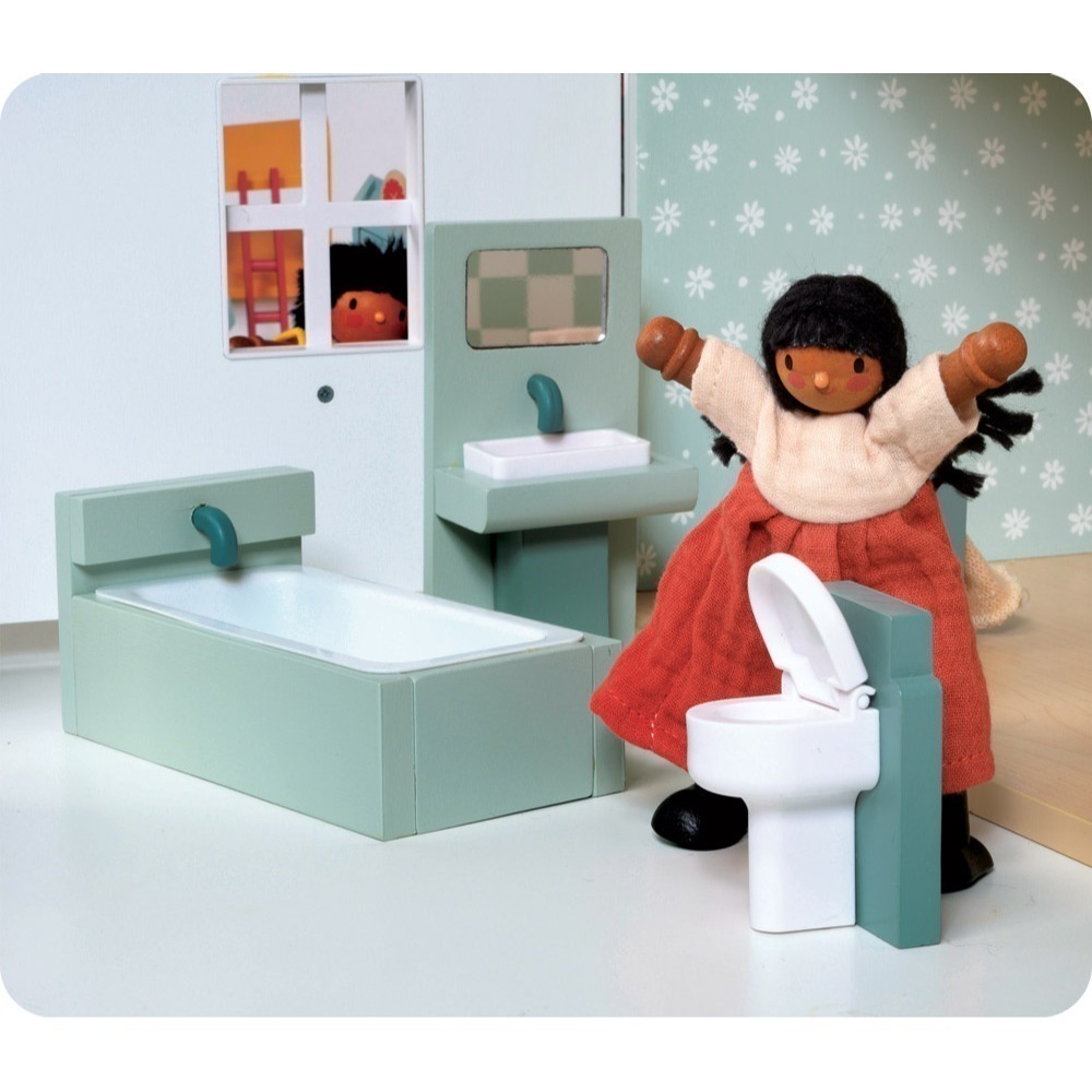 美國 Mentari-歐式典雅浴室(木製玩具/角色扮演)-細節圖3