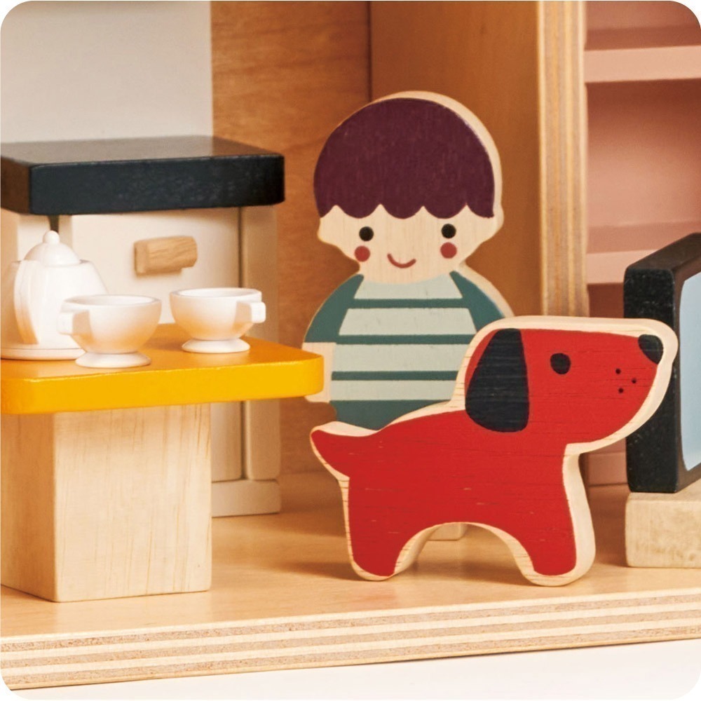 美國 Mentari-溫馨娃娃一家人(木製玩具/角色扮演)-細節圖6