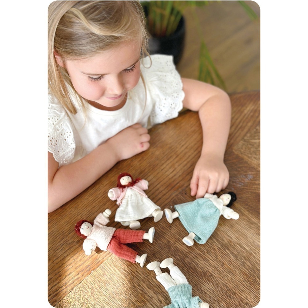 美國 Mentari-蜜糖娃娃家庭(木製玩具/角色扮演)-細節圖5