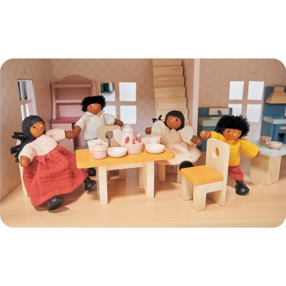 美國 Mentari-莓果娃娃家庭(木製玩具/角色扮演)-細節圖4