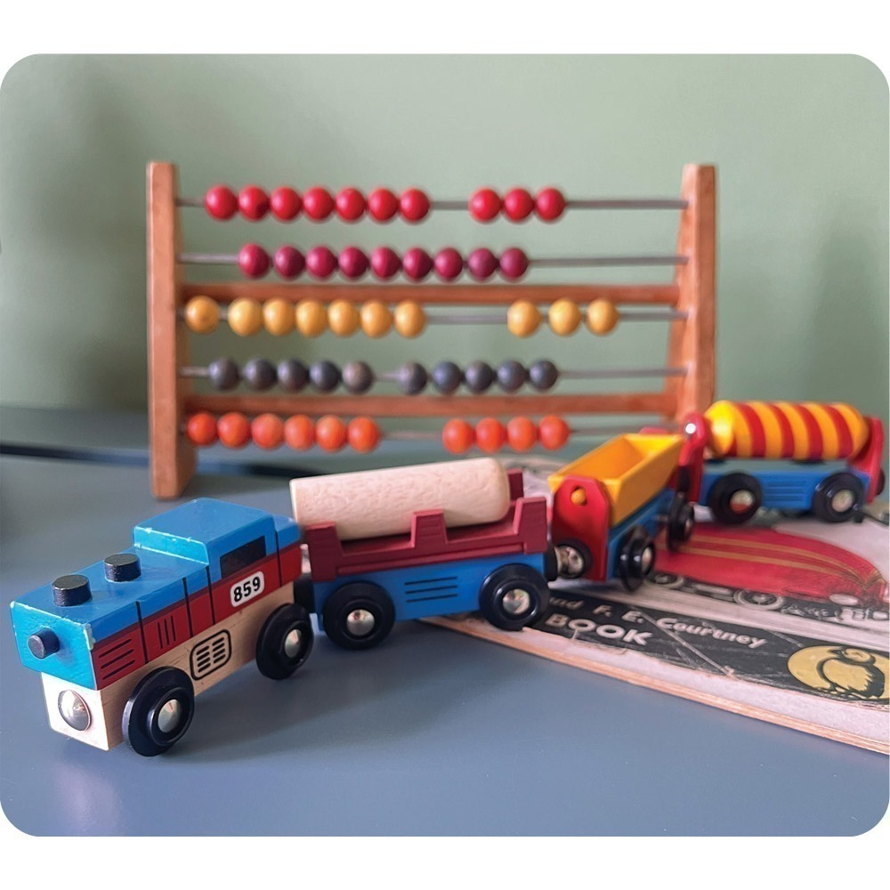 美國 Mentari-運輸小火車(木製玩具/磁吸式)-細節圖4