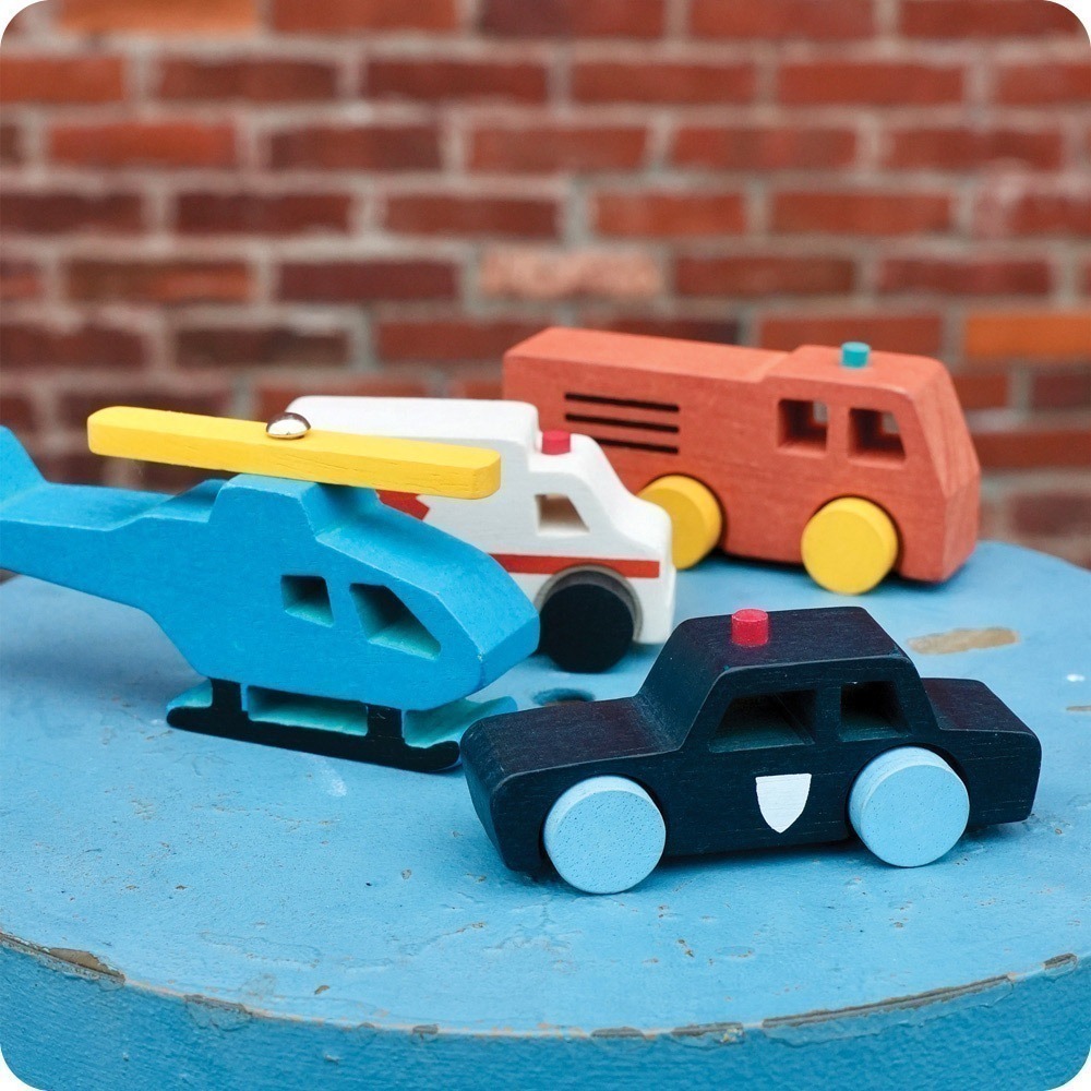 美國 Mentari-緊急救援隊(木製玩具/玩具車)-細節圖5