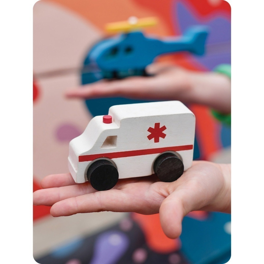 美國 Mentari-緊急救援隊(木製玩具/玩具車)-細節圖6