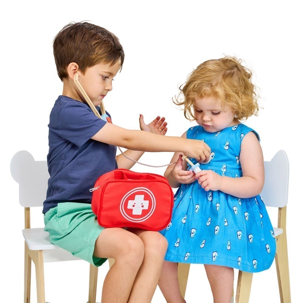 美國 Mentari-護理急救診療包(木製玩具/角色扮演)-細節圖6