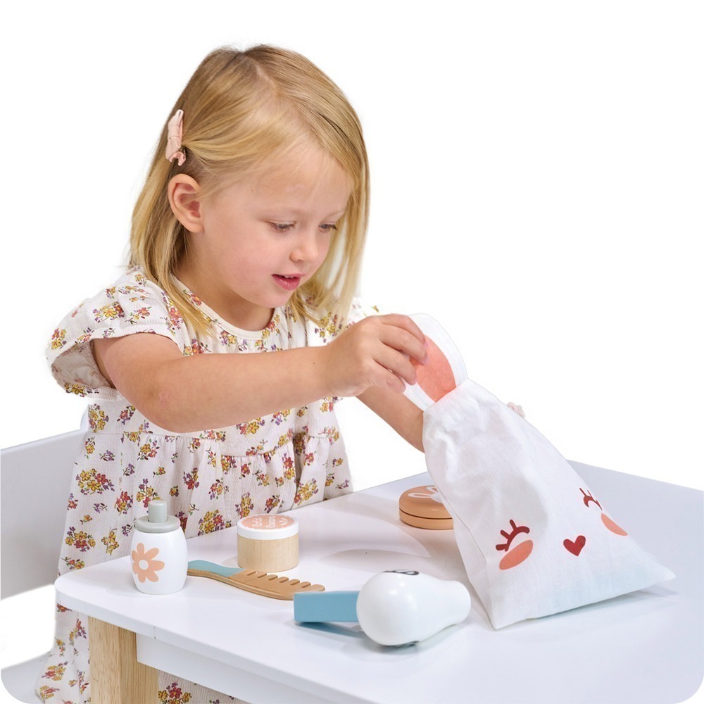 美國 Mentari-跳跳小兔彩妝組(木製玩具/角色扮演)-細節圖2