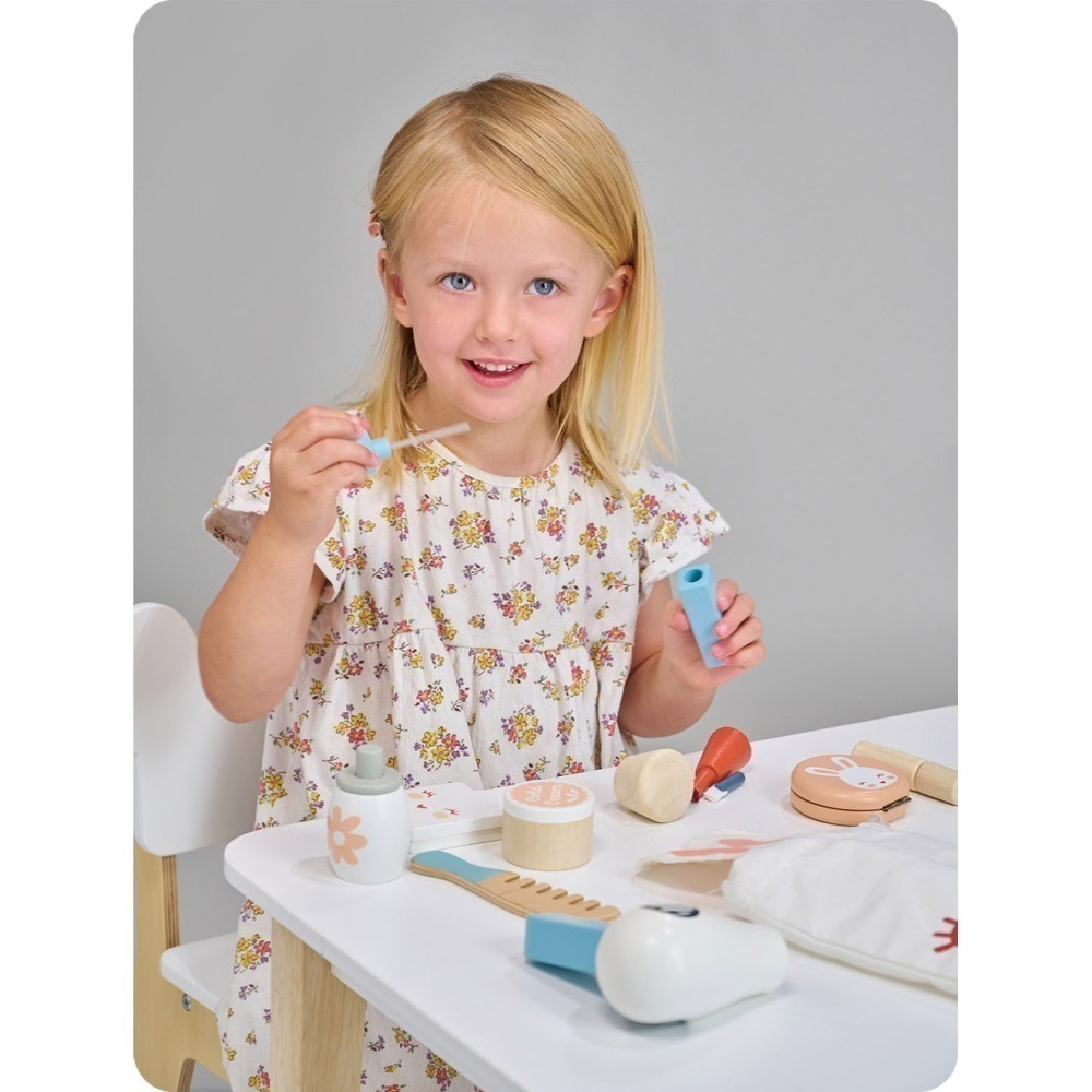 美國 Mentari-跳跳小兔彩妝組(木製玩具/角色扮演)-細節圖10