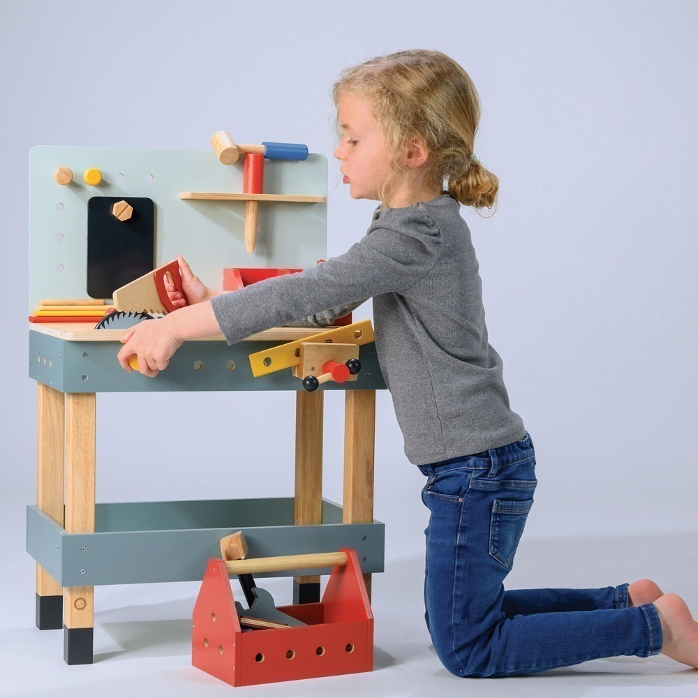 美國 Mentari-小小木匠工具箱(木製玩具/角色扮演)-細節圖6