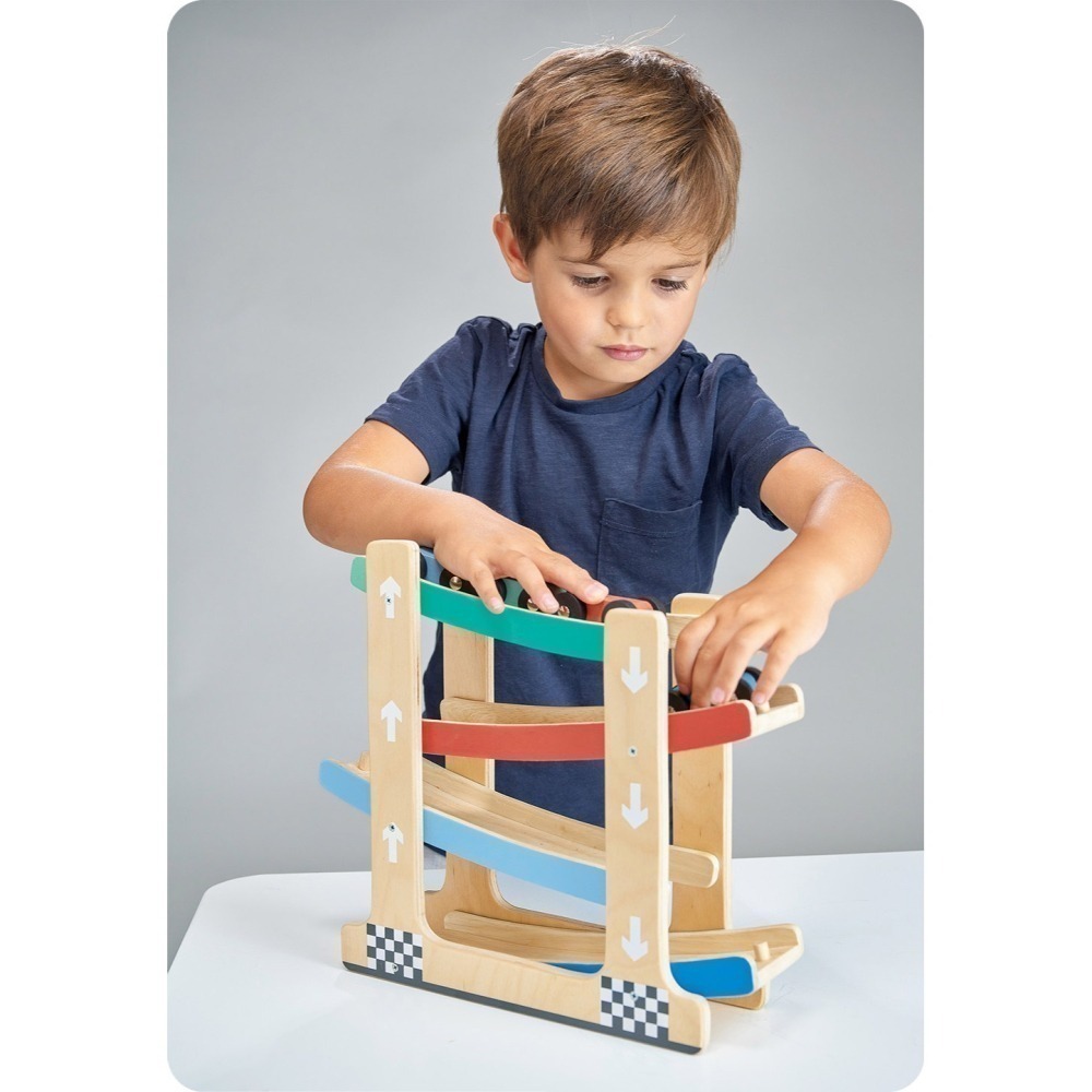 美國 Mentari-坡道競速小車隊(木製玩具/玩具車)-細節圖2