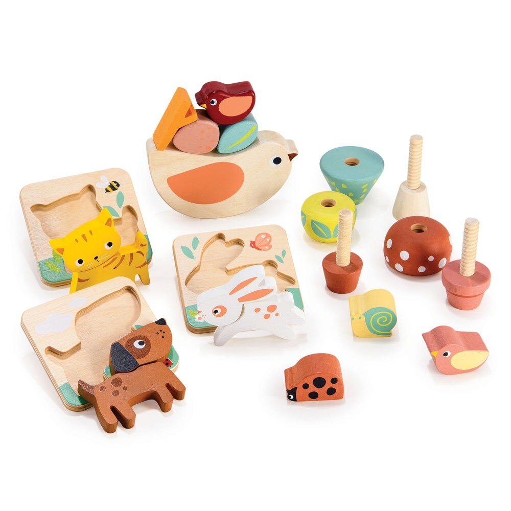 美國 Mentari 感統木育啟蒙組(24個月)(木製玩具/感覺統合/認知發展)-細節圖3