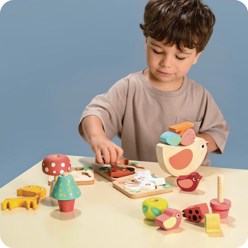 美國 Mentari 感統木育啟蒙組(24個月)(木製玩具/感覺統合/認知發展)-細節圖8