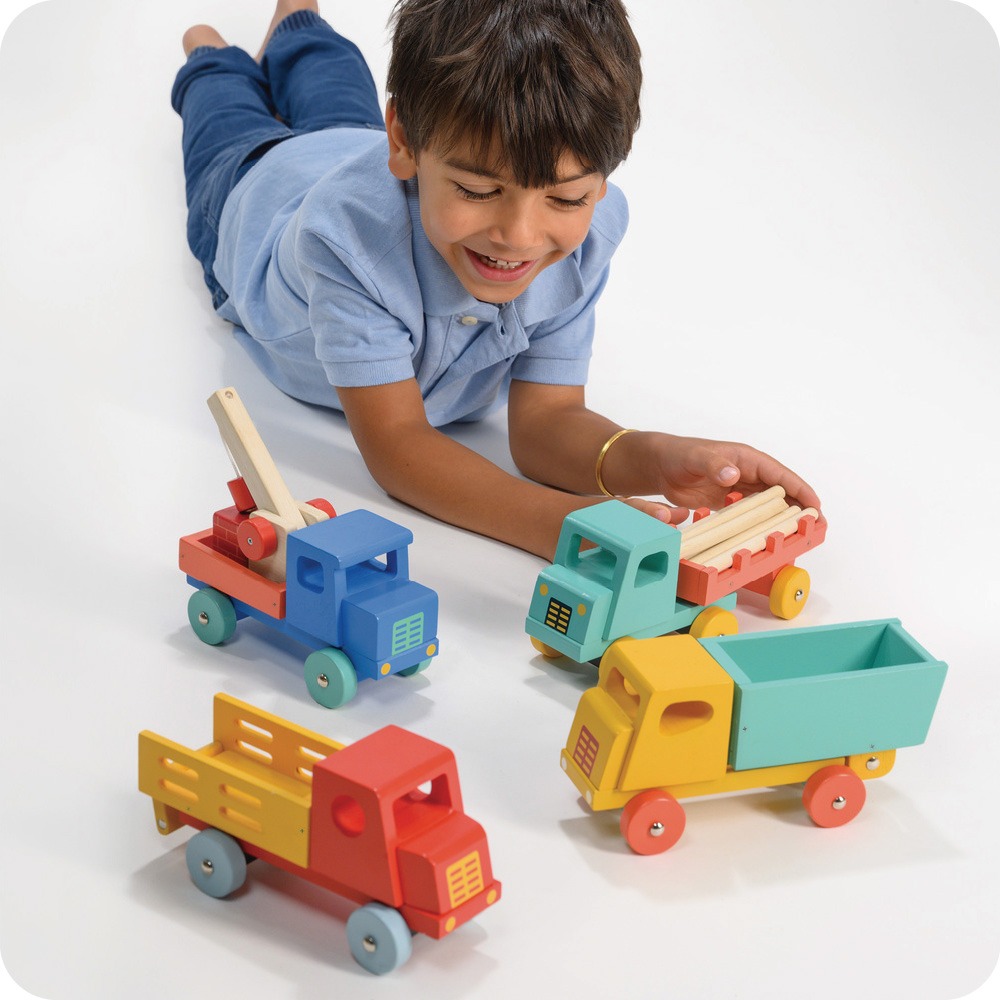 【美國 Mentari】活力運輸卡車(木製玩具/交通工具/工程車)-細節圖9